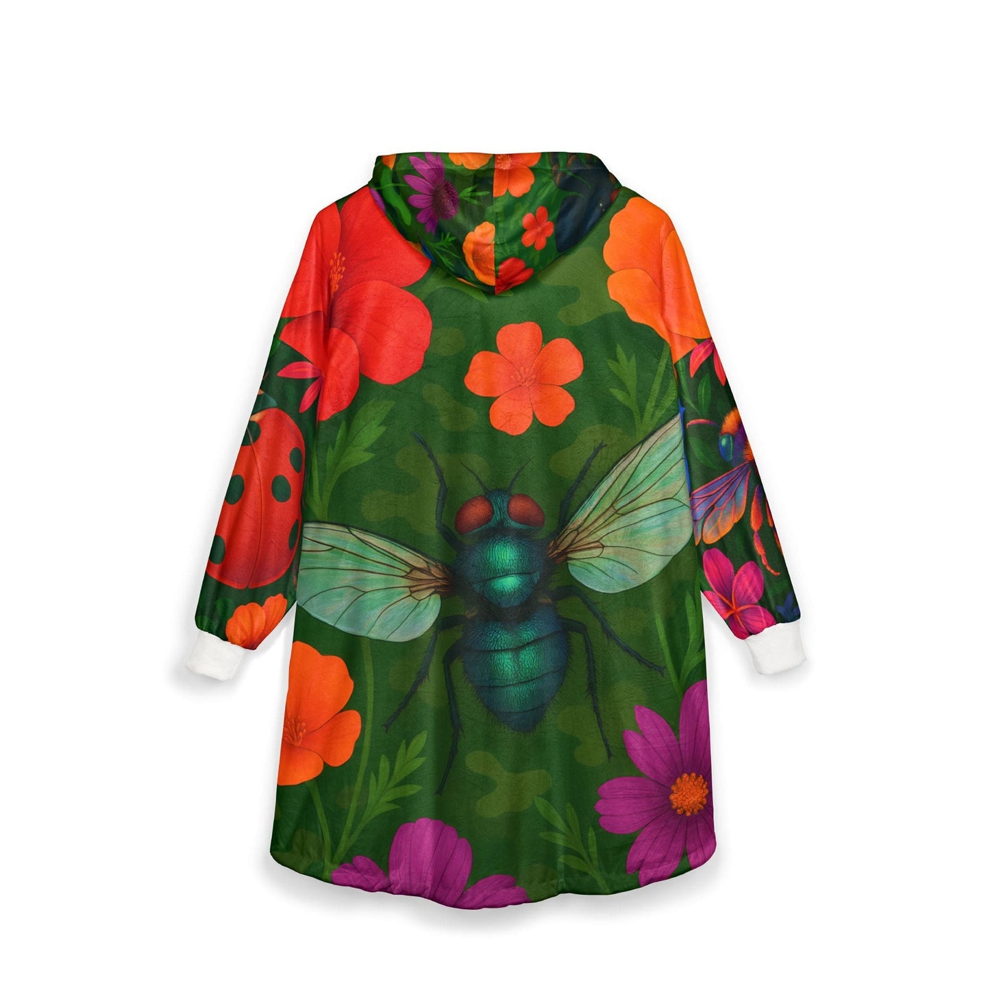 Tropical Harmony Hoodie – Birds, Blooms & Bugs