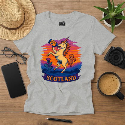 Scotland Unicorn Drinking