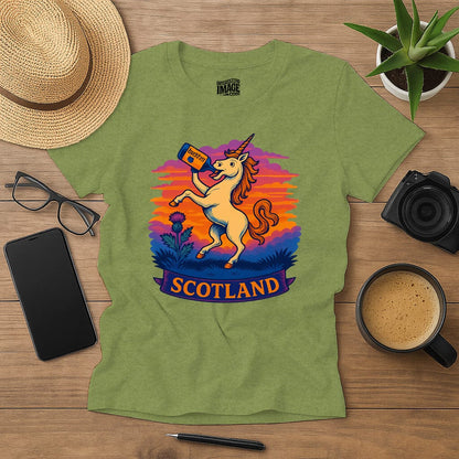 Scotland Unicorn Drinking
