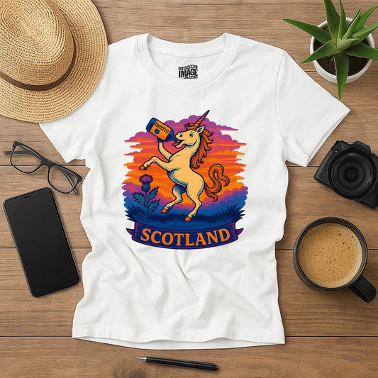 Scotland Unicorn Drinking